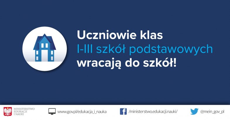 Od poniedziałku 18 stycznia 2021 zajęcie stacjonarne dla klas 0-3