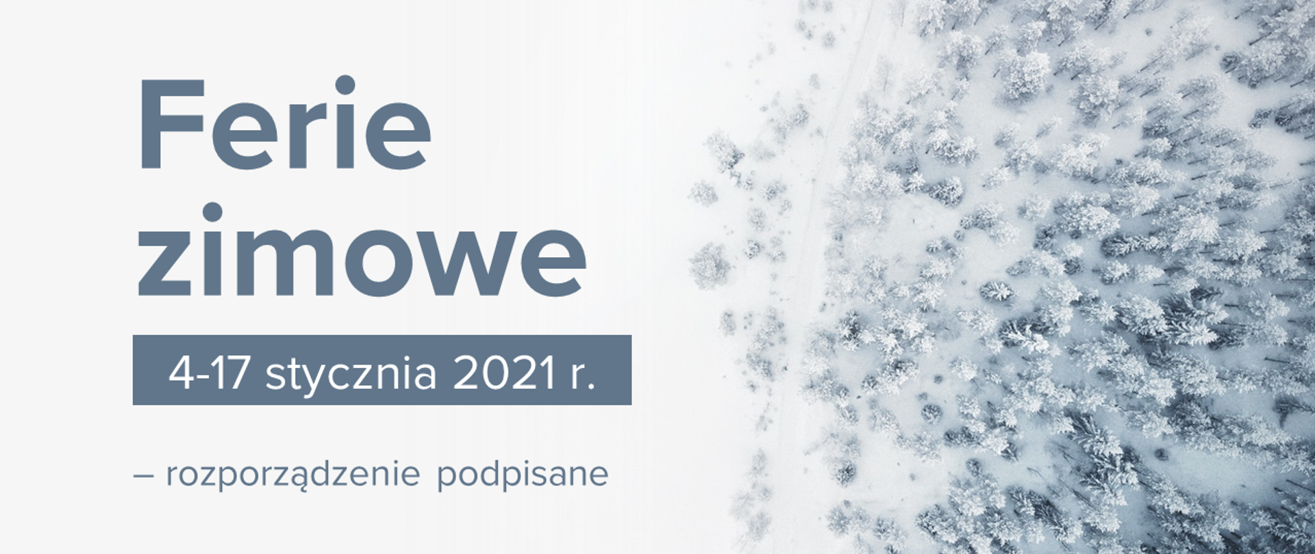 Propozycje MEN na ferie zimowe