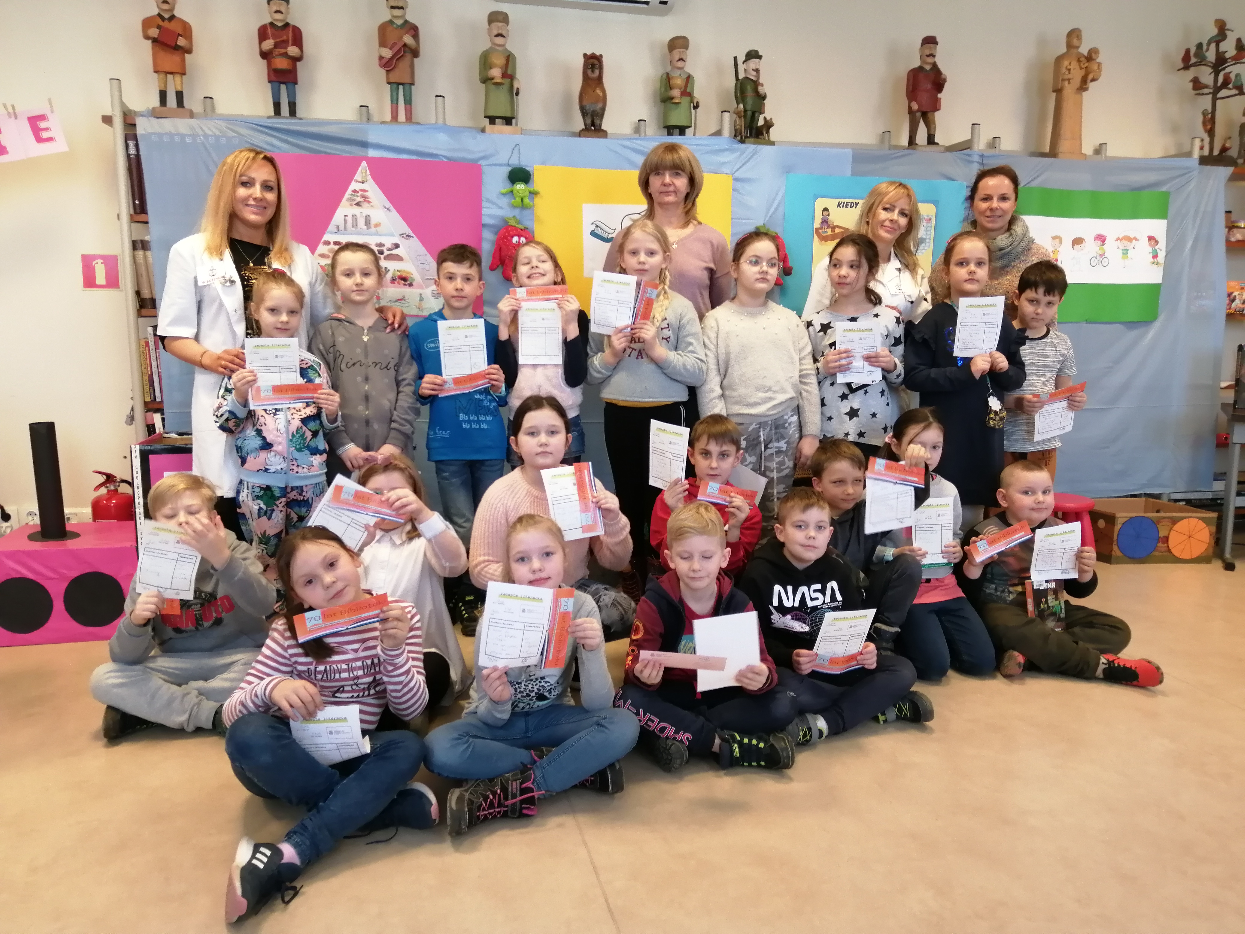 Wizyta w Bibliotece Miejskiej klas I i II