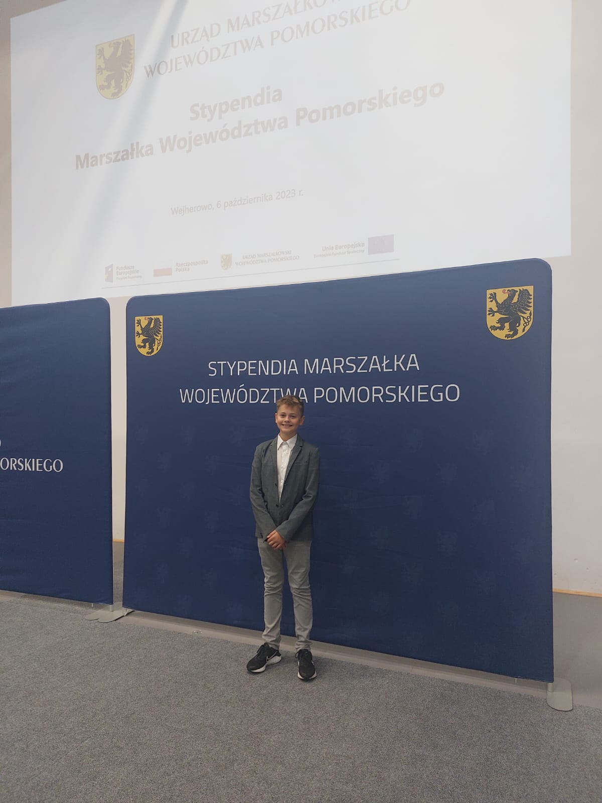 Filip Komorowski odebrał stypendium Marszałka Województwa Pomorskiego!
