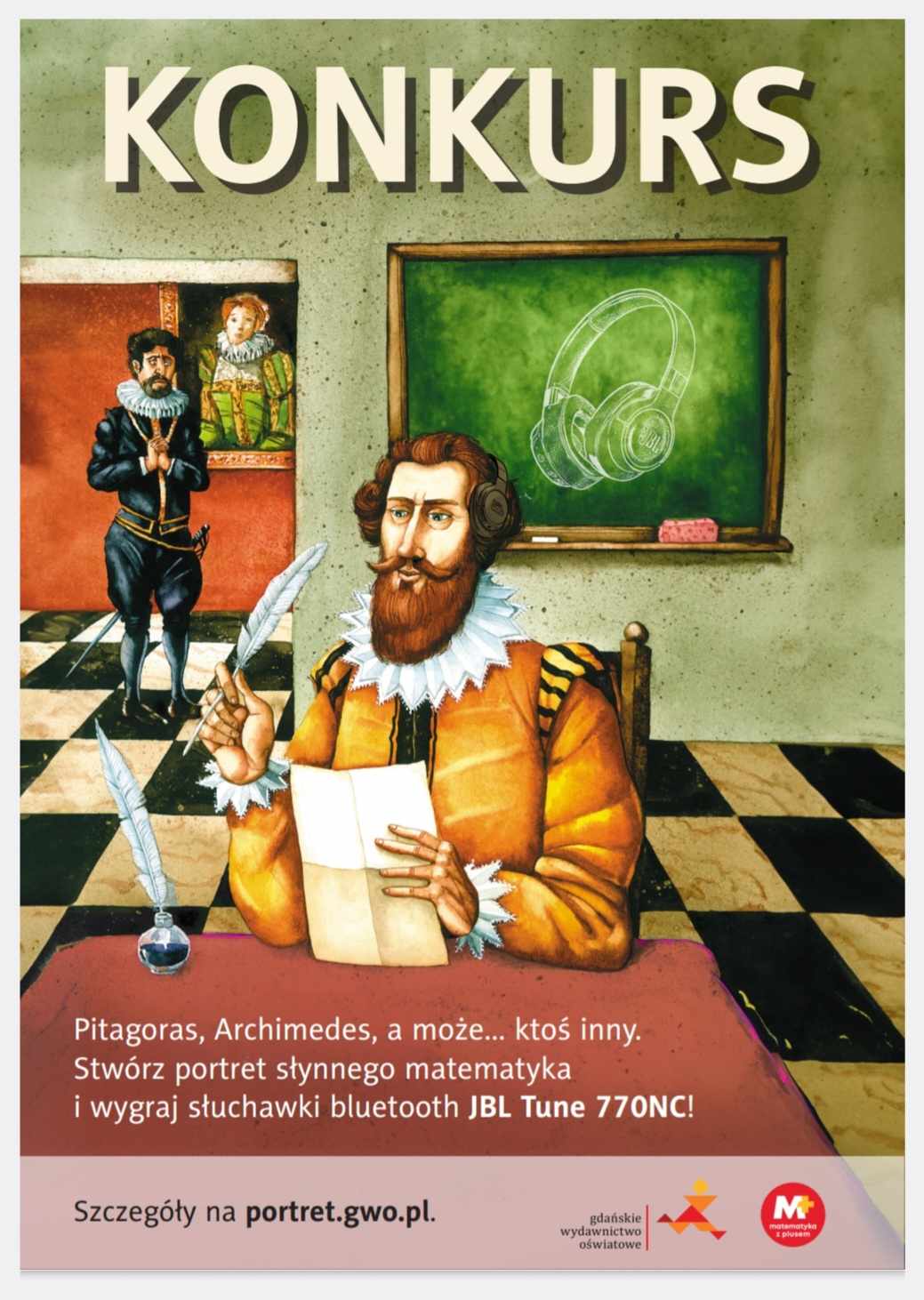KONKURS MATEMATYCZNO-PLASTYCZNY DLA KLAS 4-8 „PORTRET SŁYNNEGO MATEMATYKA”