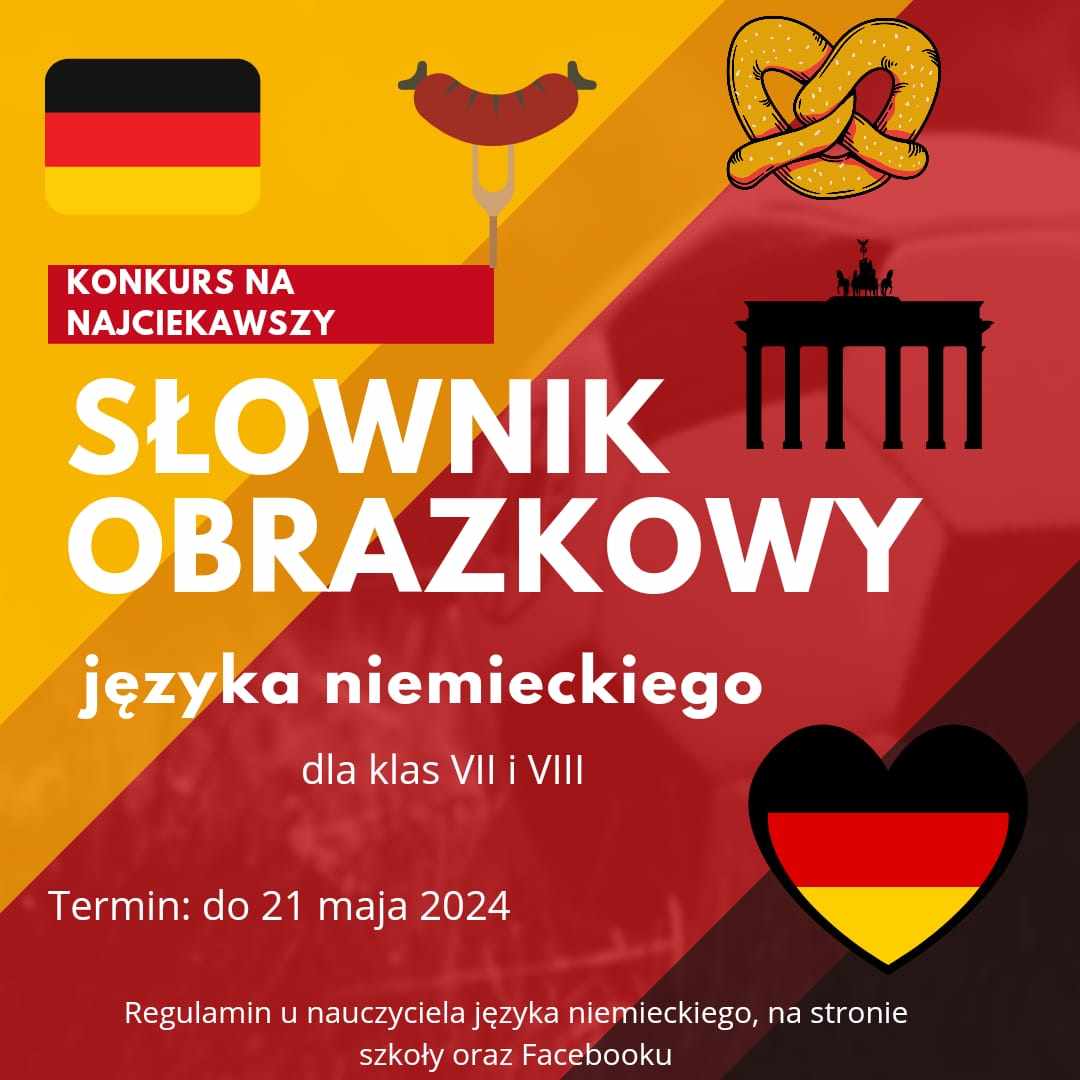 KONKURS NA NAJCIEKAWSZY SŁOWNIK OBRAZKOWY JĘZYKA NIEMIECKIEGO „Mein Bildwörterbuch”