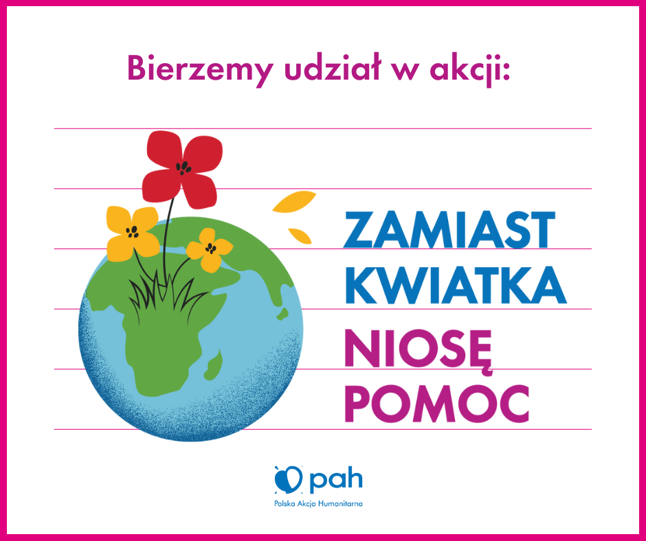 „Zamiast kwiatka niosę pomoc”