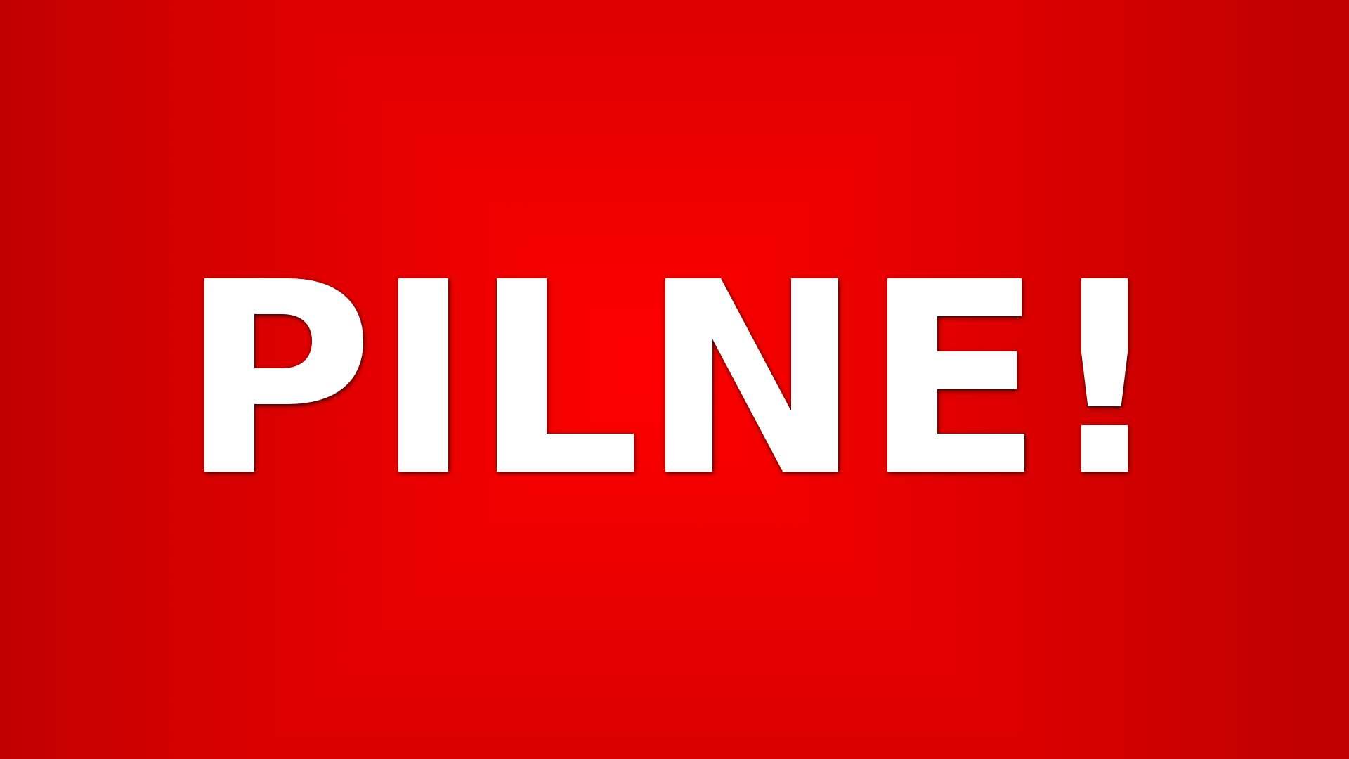 Pilne! Niepokojące zdarzenie
