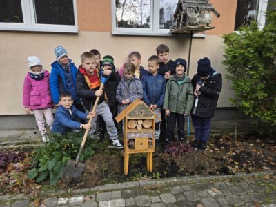🦋 Domek dla owadów wkopany!