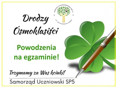 Życzenia dla Ósmoklasistów
